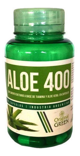 Aloe 400 Con Tiamina Y Aloe Vera X 30caps. Original Green Dw