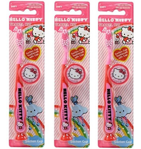 Hello Kitty - Cepillo De Dientes Para Ninos (paquete De 3) C