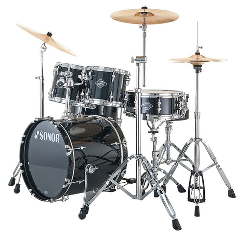 Batería Acústica Sonor Smart Force - 5 Cuerpos - Negro