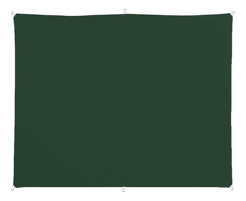 Toldo Vela P/ Sombra Viento C/ Uv -4*2 Rectangulo Verde