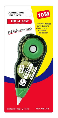 Corrector Offiesco 262 Cinta Caja 6 Unidades De 10metros