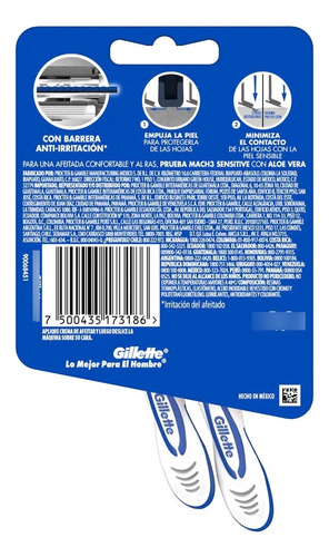 Máquina De Afeitar Gillette Derma Protección 2 U
