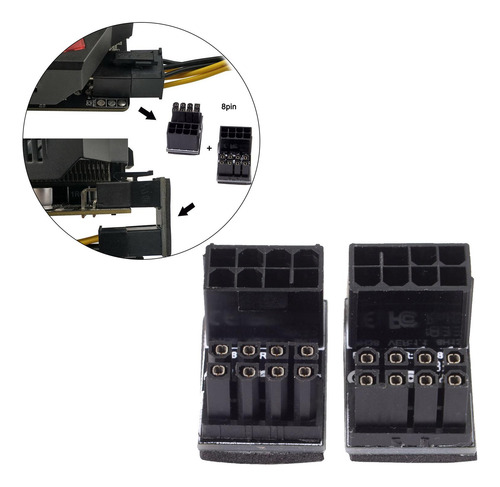 Paquete De 4 Gpu Vga Placa Adaptadora En Ángulo De 180