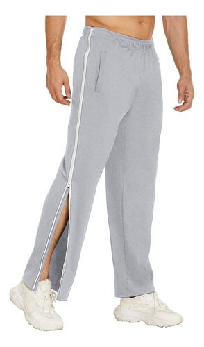Pantalones Casuales Con Cierre Y Botones Para Hombre, Pantal