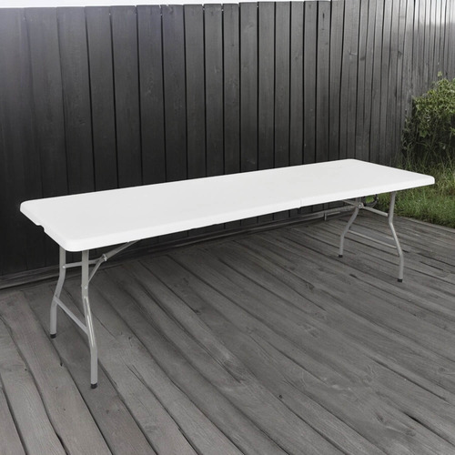 Mesa Plegable Rectangular 240x76x74 Cms Blanca Northwest