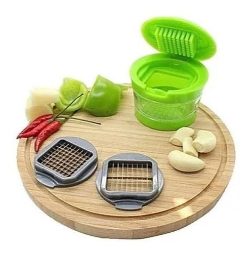 Cortador Manual De Ajo Y Jengibre Ralla Pica Práctico