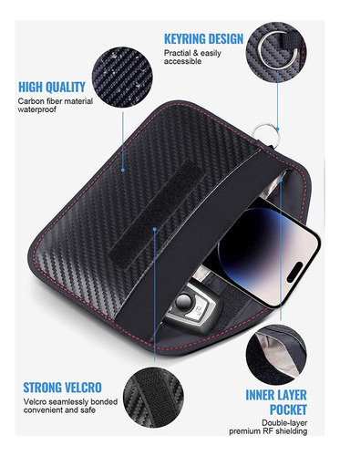 Funda Para Tarjetas Faraday, Llaves De Coche, Bloqueador De