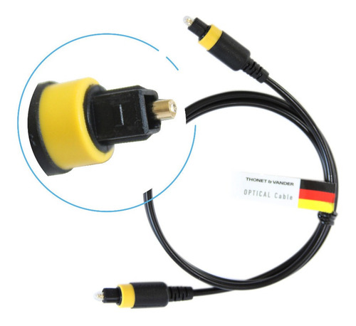 Cable Audio Digital Fibra Optica Thonet Vander Toslink  5 Mt