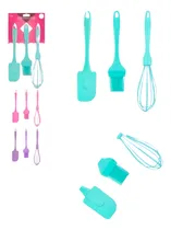 Comprar Kit Espátula De Silicone 3 Peças Espatula Batedor Pincel 