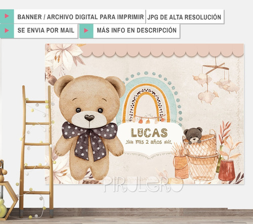 Banner Imprimible Oso Teddy Bear Osito Para Imprimir