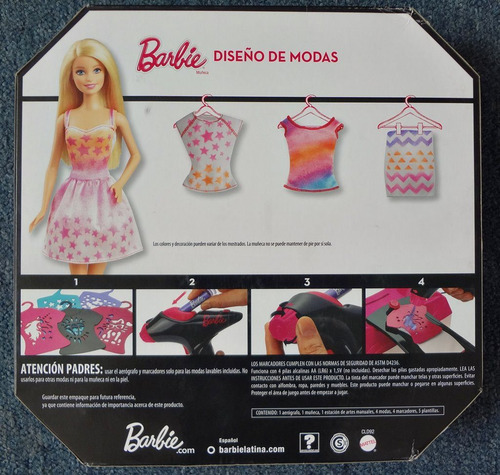 Barbie Diseño De Modas Aerografo Pinta Vestidos Mattel 2015 (Usado)