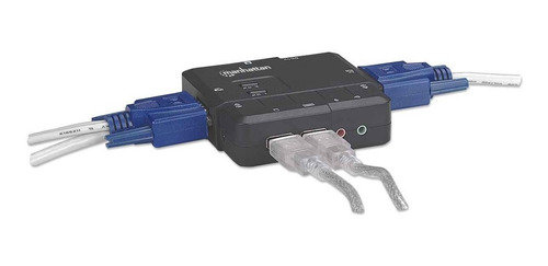 Switch Kvm Compacto Manhattan 151252 De 2 Puertos, Usb