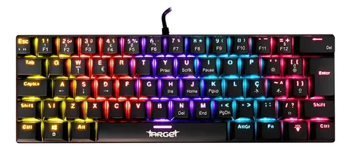 Teclado Mecanico Tgt Sherman V3 C1, Rainbow, Abnt2, S/marrom