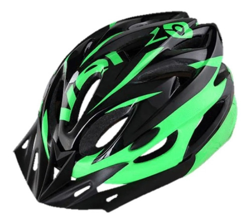 Casco Bicicleta Venzo Mtb 011 Vuelta Inmold - Color Verde Talle M