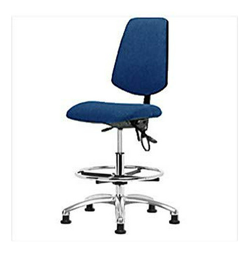 Silla Esd  1163r75 Con Respaldo Medio, Base Cromada, Inclina