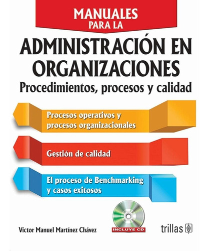 Libro Manuales Para La Administración En Org Trillas 