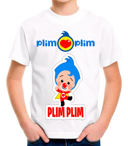 Playera Plim Plim Para Niños Y Niñas Payaso Plim Plim  #001