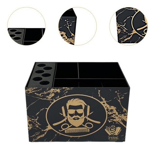 New Organizador De Salón, Soporte For Tijeras Negro Y Dorado
