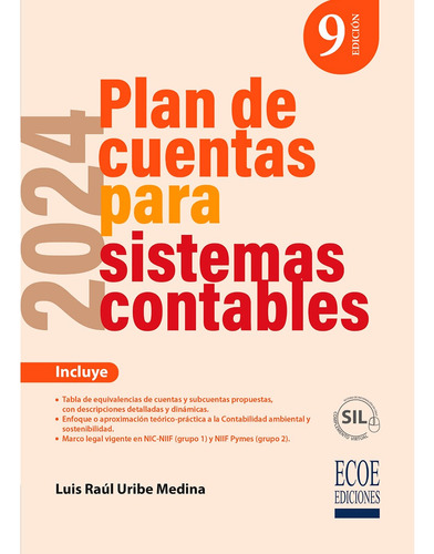Plan De Cuentas Para Sistemas Contables 2024  9na Edición 