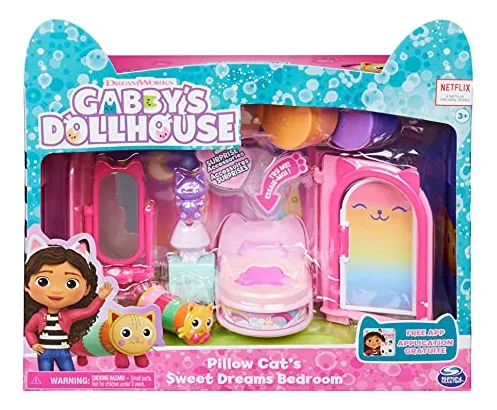 Gabbys Dollhouse Sweet Dreams Bedroom Pillow Cat