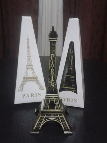 Adorno Souvenir Torre Eiffel Metal - 18 Cm