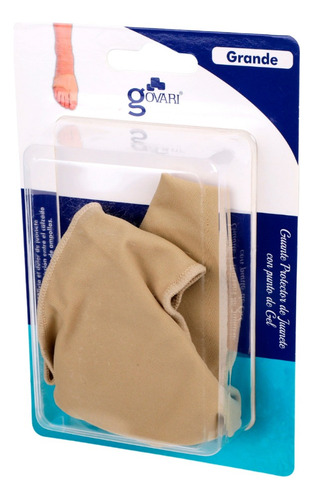 Kit Guante Protector De Juanete Con Punto De Gel G (2 Pares) Color Beige Talla Grande