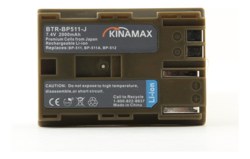 Kinamax Mah Bateria Repuesto Para Canon Eo Rebel Optura Mc