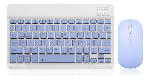 Kit Teclado + Mouse Para iPad Tablet Celular Pc Bluetooth