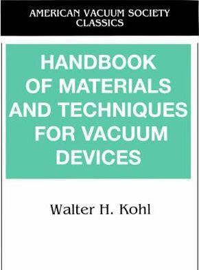 Libro Handbook Of Materials And Techniques For Vacuum Dev...