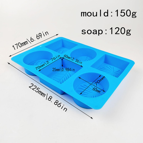 Molde De Resina Para Jabón, Molde Rectangular Para