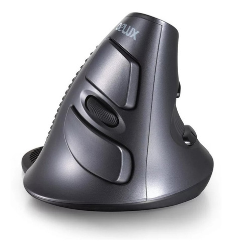 Ratón láser vertical ergonómico 3D USB 1200 Dpi, Delux M618, color negro