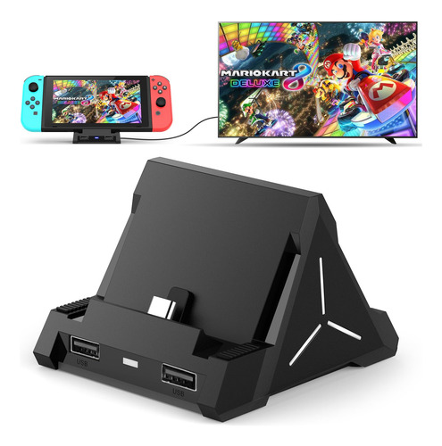 Dock Porttil Para Nintendo Switch & Oled - 4k, Type-c