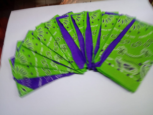 6 Docenas Paliacate Verde Y Morado