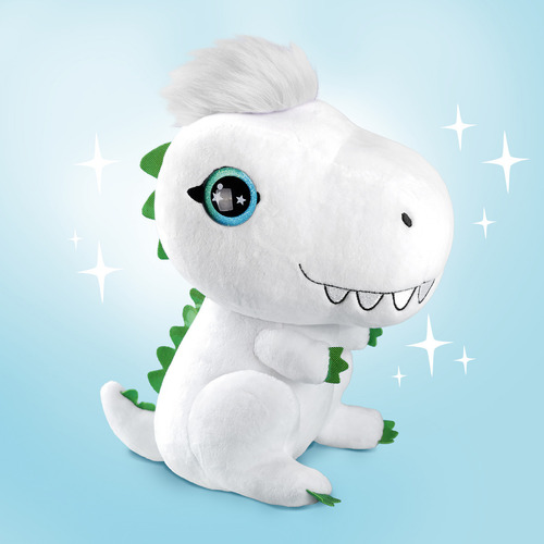 Peluche Trex Dinosaurio Airbrush P/pintar Aerógrafo Color Blanco Personalizable
