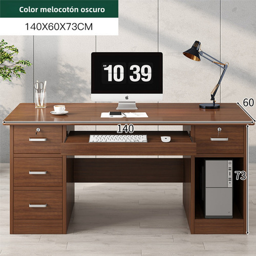 Escritorio Librero Ejecutivo Para Computadora Diseño Moderno