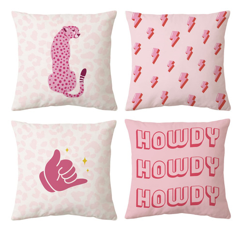 Insimsea Juego De 4 Fundas De Almohada Decorativas De Prepp.