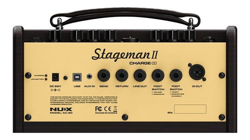 Imagen 3 de 4 de Amplificador Nux Para Guitarra Electroacustica Stageman $425