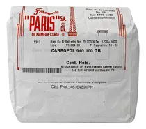 Comprar Carbopol 940 Bolsa Con 100g Farmacia Paris