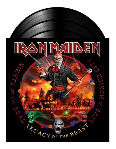 Iron Maiden Night Of The Dead Vinilo Triple Nuevo Importado