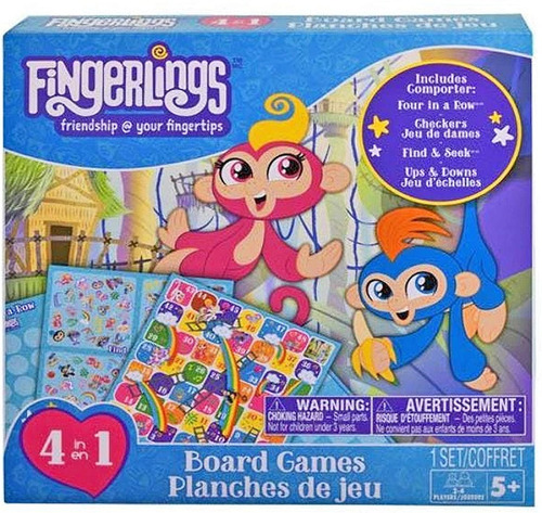 Fingerlings Juego De Mesa 4 En 1 Juguete Original