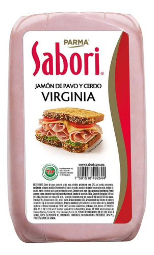 Jamón de pavo y cerdo virginia Sabori 100 g