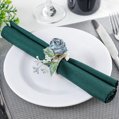 Servilleteros 6pcs Servilleteros Para Banquete A La Luz Azul