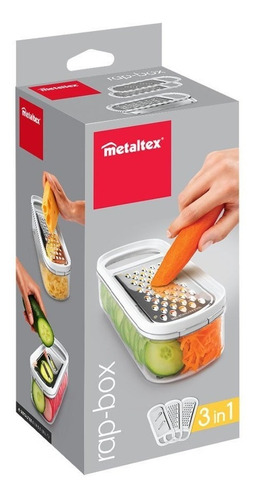 Multi Rallador De Verduras Con Recipiente Graduado Metaltex