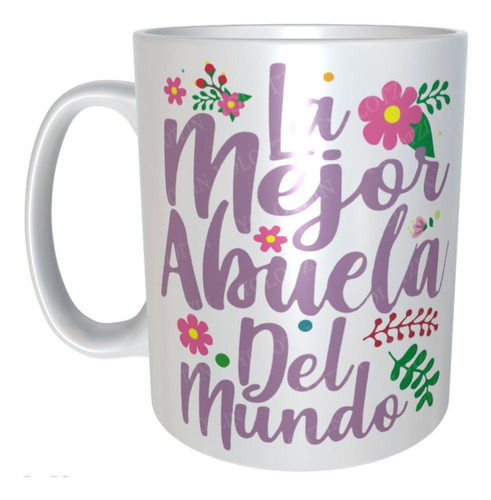 Taza Con Caja De Regalo Personalizada Con Nombre Abuela M22