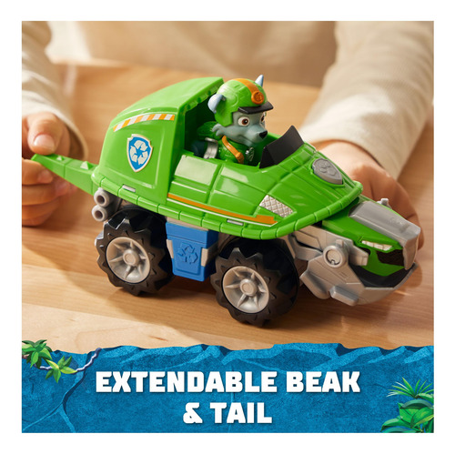 Camión De Juguete Paw Patrol Jungle Pups Rocky Con Figura De