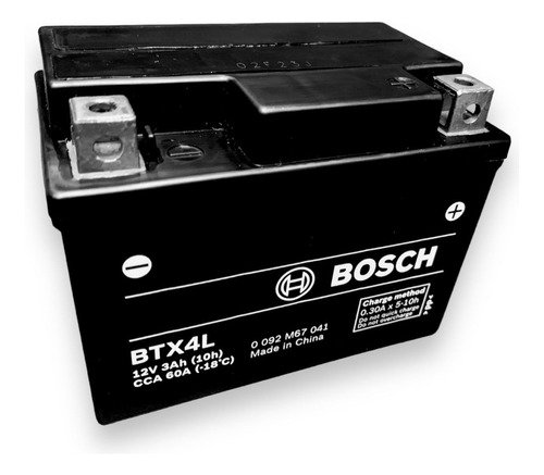 Bateria Moto Motos Bosch Ytx4l-bs = Ytx4l = Btx4l 12v 3ah Vz