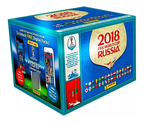 Caja Display Panini Rusia 2018 X 104 Sobres Made In Brazil 