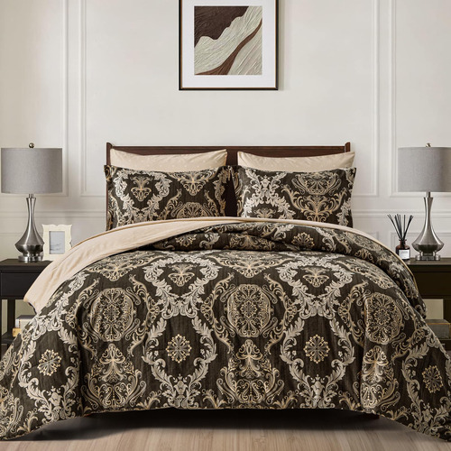 Juego De Edredón Wongs Bedding De 7 Piezas Para Cama Queen E