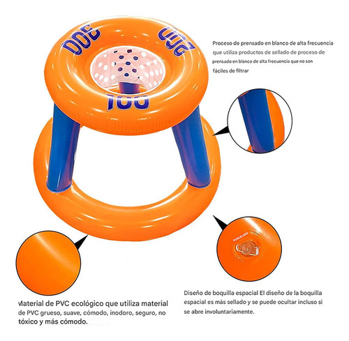 Juego Inflable Aro Basquet Pelota Piscina Niños Pool24k
