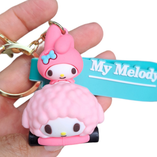 My Melody De Hello Kitty En Autito Kawai Llavero De Goma